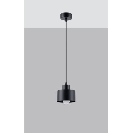 Suspension filaire SAVAR 1xE27/60W/230V noir
