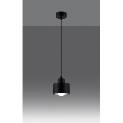 Suspension filaire SAVAR 1xE27/60W/230V noir