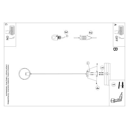 Suspension filaire TITRAN 1xE27/60W/230V blanc