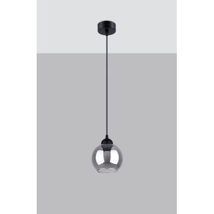 Suspension filaire ALINO 1xE27/60W/230V noir