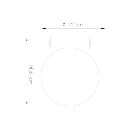 Plafonnier YOLI 1xG9/12W/230V blanc