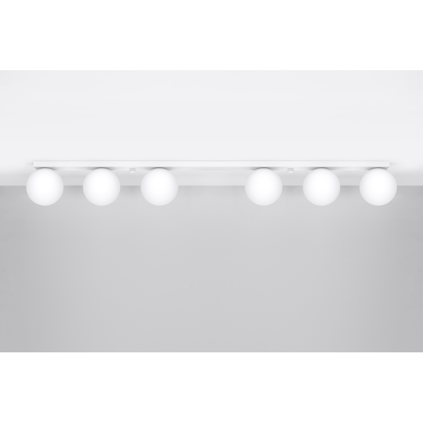 Plafonnier YOLI 6xG9/12W/230V blanc
