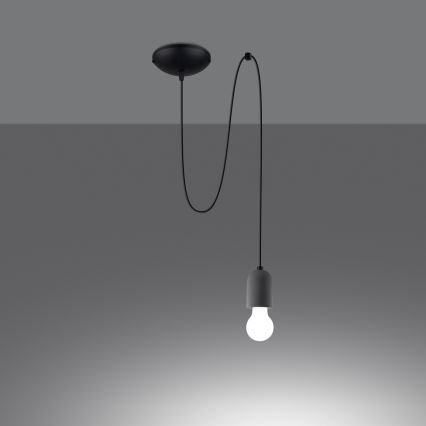 Suspension filaire NESO 1xE27/15W/230V araignée béton