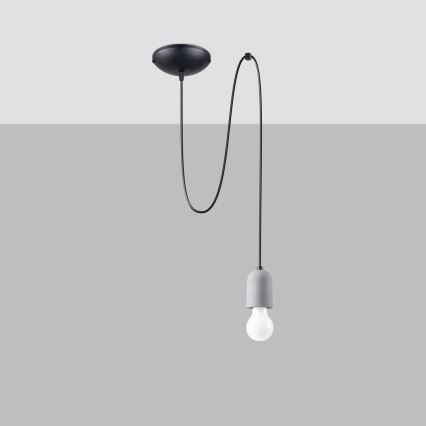 Suspension filaire NESO 1xE27/15W/230V araignée béton