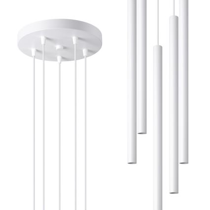 Suspension filaire PASTELO 5xG9/8W/230V blanc