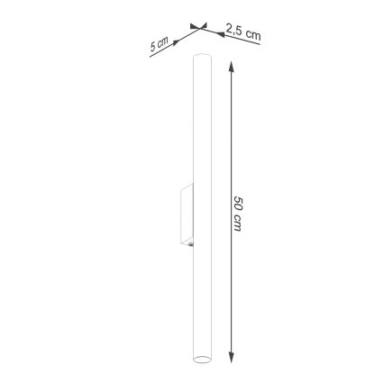 Applique murale PASTELO 2xG9/8W/230V doré