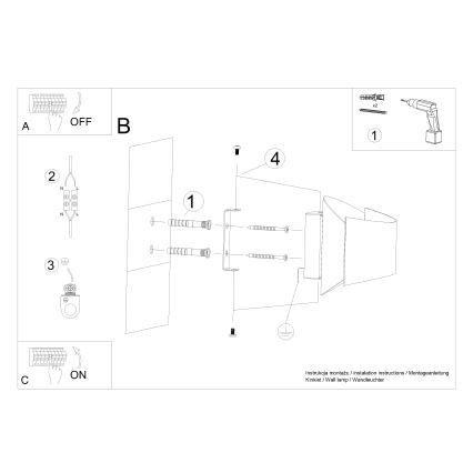 Applique murale TONI 1xG9/8W/230V blanc