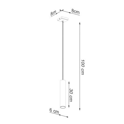 Suspension filaire LAGOS 1xGU10/10W/230V doré