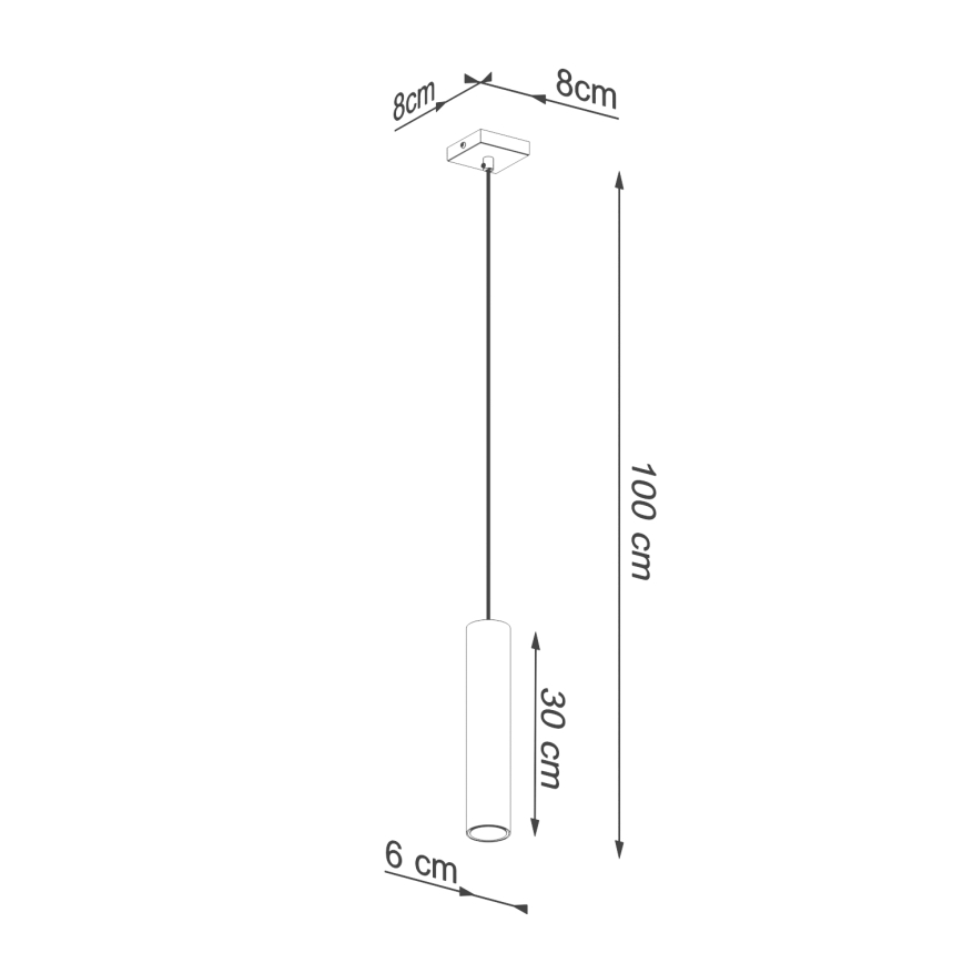 Suspension filaire LAGOS 1xGU10/10W/230V doré