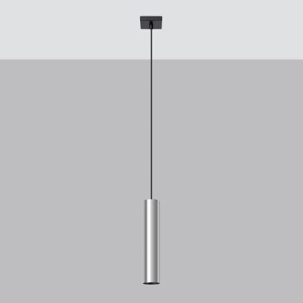Suspension filaire LAGOS 1xGU10/10W/230V chrome brillant