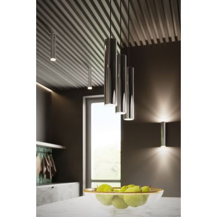 Suspension filaire LAGOS 1xGU10/10W/230V chrome brillant