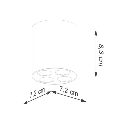 Spot LED ZOE LED/9W/230V noir