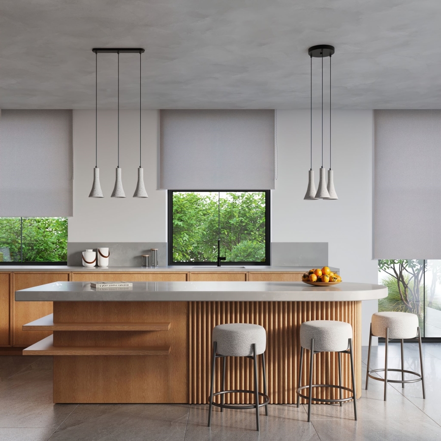 Suspension filaire REA 1xE14/12W/230V béton