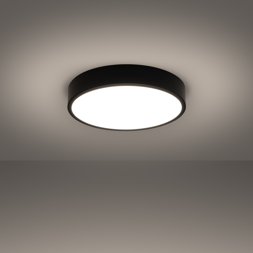 Plafonnier LED ONYX, 32 W, 230 V, Ø 40 cm, noir