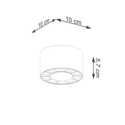 Spot LED DIO LED/10W/230V blanc