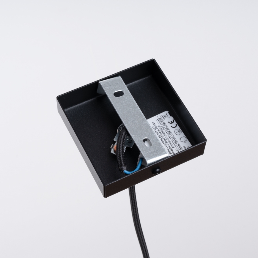 Suspension filaire ARIES 1xE27/15W/230V hêtre/wenge