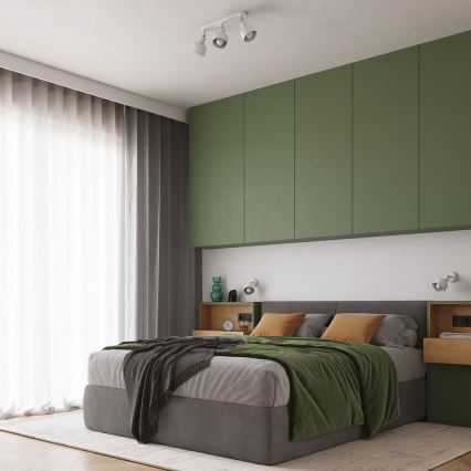 Spot ELBA 3xE27/15W/230V blanc