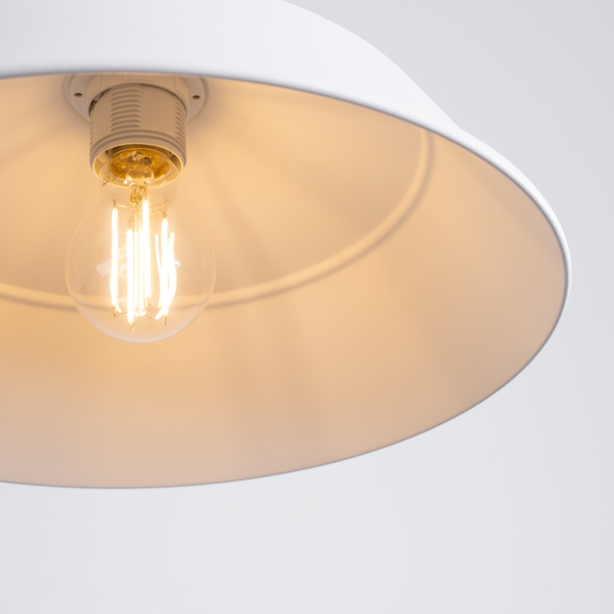 Suspension filaire FANO 1xE27/15W/230V d. 34 cm blanc