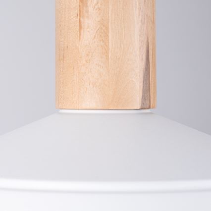 Suspension filaire FANO 1xE27/15W/230V d. 34 cm blanc