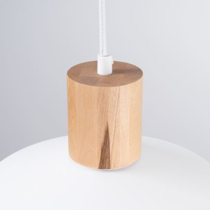 Suspension filaire FANO 1xE27/15W/230V d. 34 cm blanc