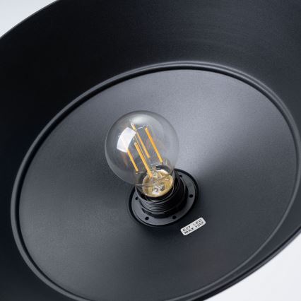 Suspension filaire FANO 1xE27/15W/230V d. 34 cm noir