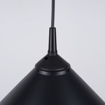 Suspension filaire ZUMA 1xE27/15W/230V d. 30 cm noir