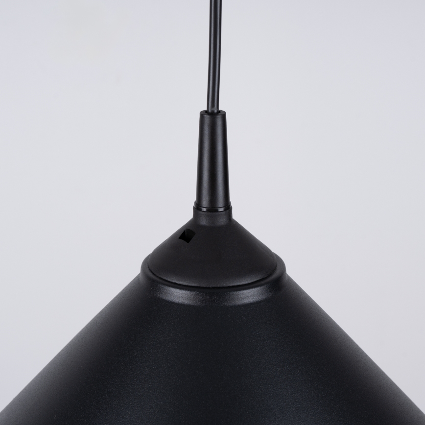 Suspension filaire ZUMA 1xE27/15W/230V d. 30 cm noir