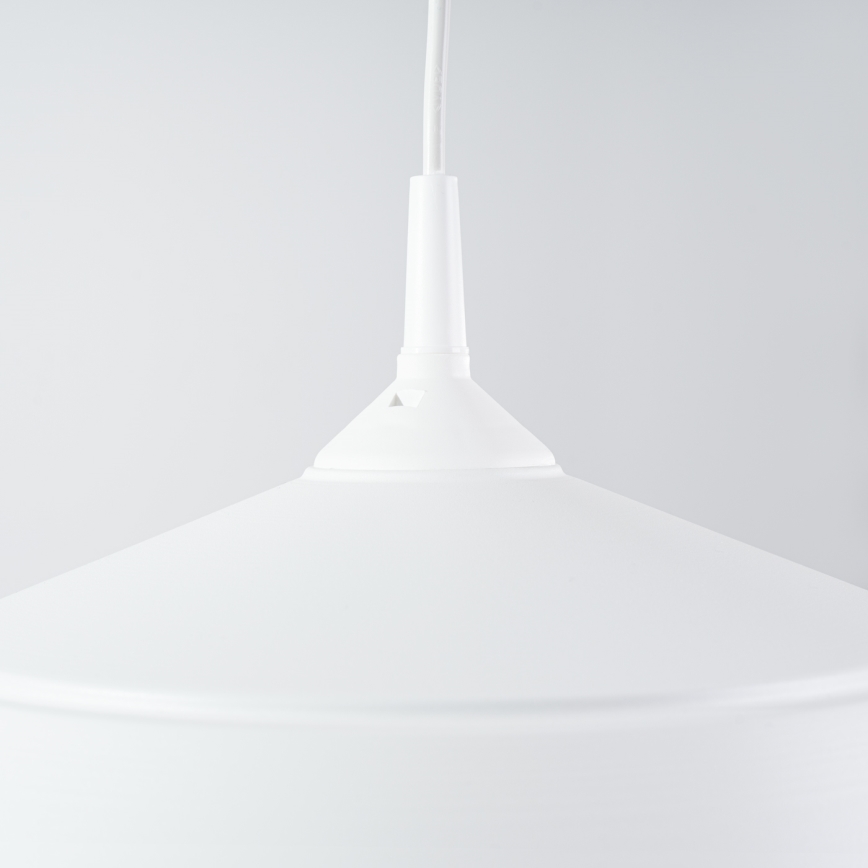 Suspension filaire FRIKA 1xE27/15W/230V d. 34 cm blanc