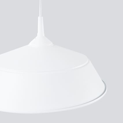 Suspension filaire FRIKA 1xE27/15W/230V d. 34 cm blanc