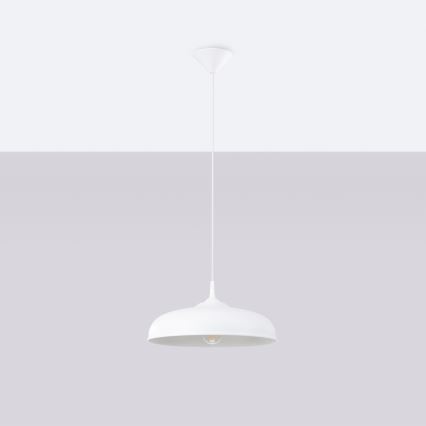 Suspension filaire GINA 1xE27/15W/230V d. 38 cm blanc