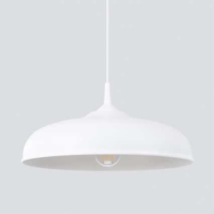 Suspension filaire GINA 1xE27/15W/230V d. 38 cm blanc