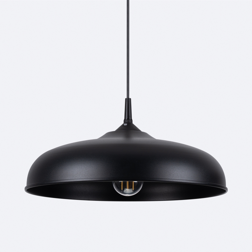 Suspension filaire GINA 1xE27/15W/230V d. 38 cm noir