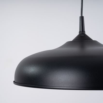 Suspension filaire GINA 1xE27/15W/230V d. 38 cm noir