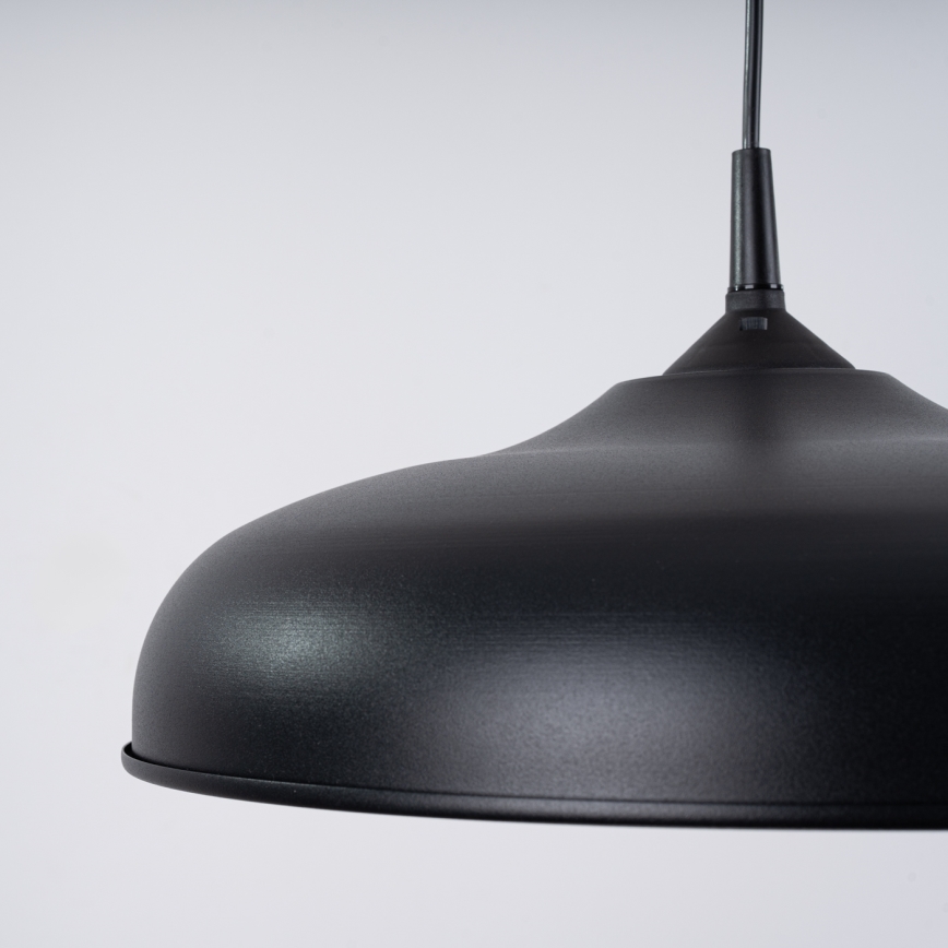 Suspension filaire GINA 1xE27/15W/230V d. 38 cm noir