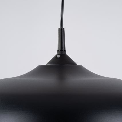 Suspension filaire GINA 1xE27/15W/230V d. 38 cm noir