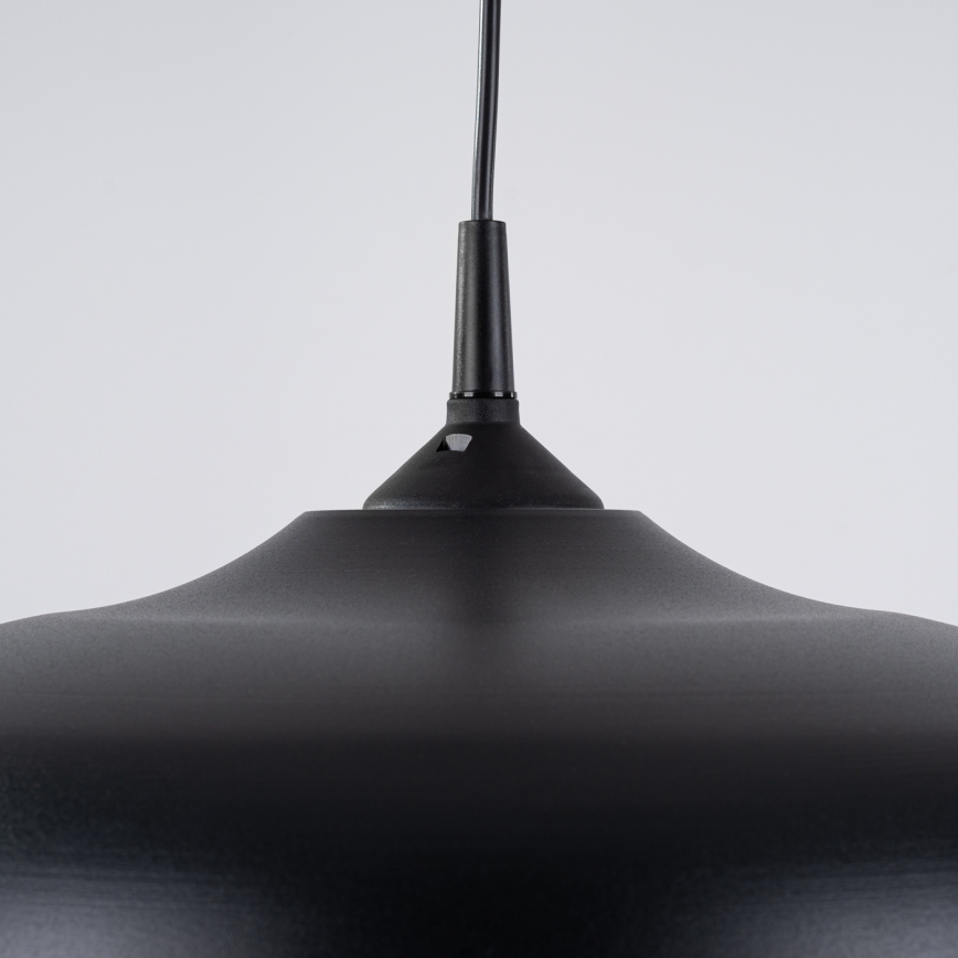 Suspension filaire GINA 1xE27/15W/230V d. 38 cm noir