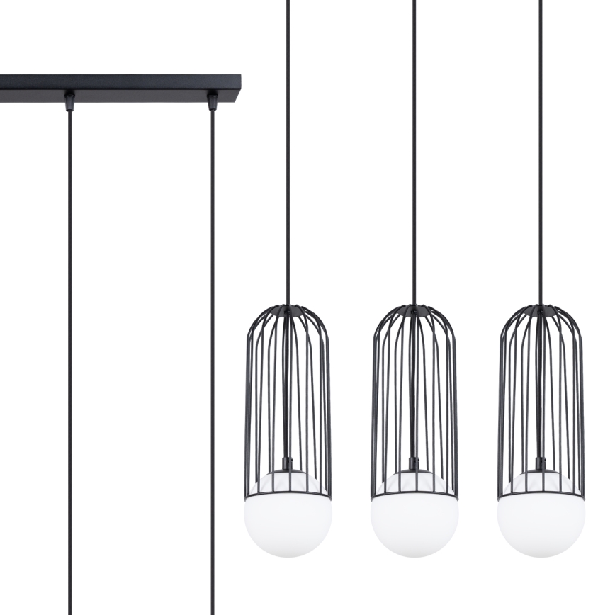 Suspension filaire BRINA 3xG9/8W/230V noir