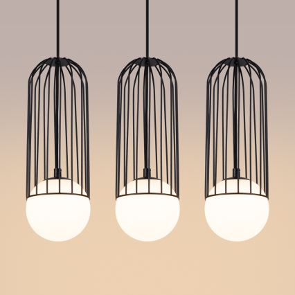 Suspension filaire BRINA 3xG9/8W/230V noir