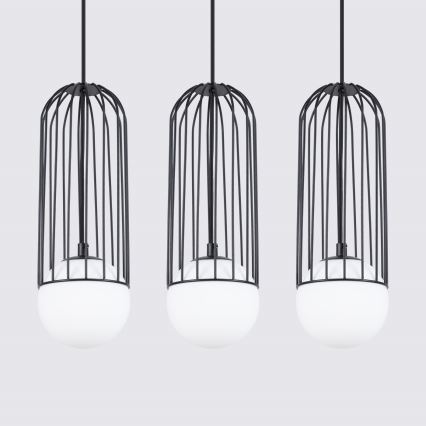 Suspension filaire BRINA 3xG9/8W/230V noir