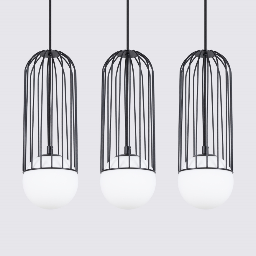 Suspension filaire BRINA 3xG9/8W/230V noir