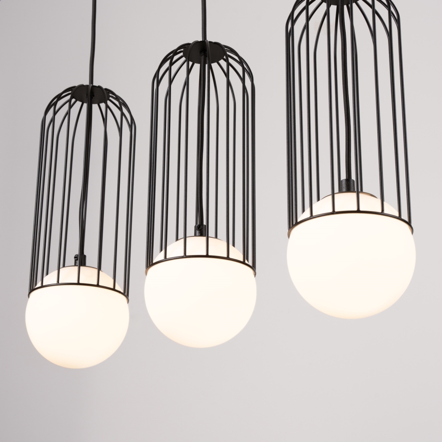 Suspension filaire BRINA 3xG9/8W/230V noir