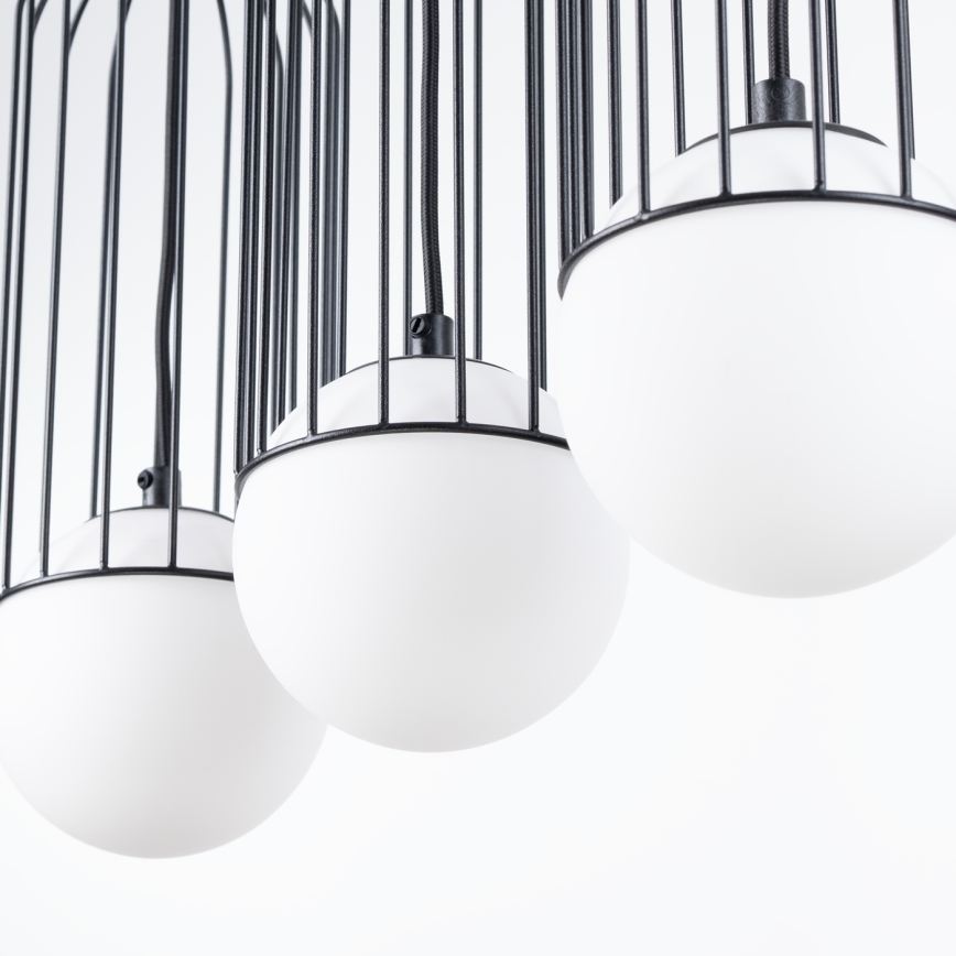 Suspension filaire BRINA 3xG9/8W/230V noir