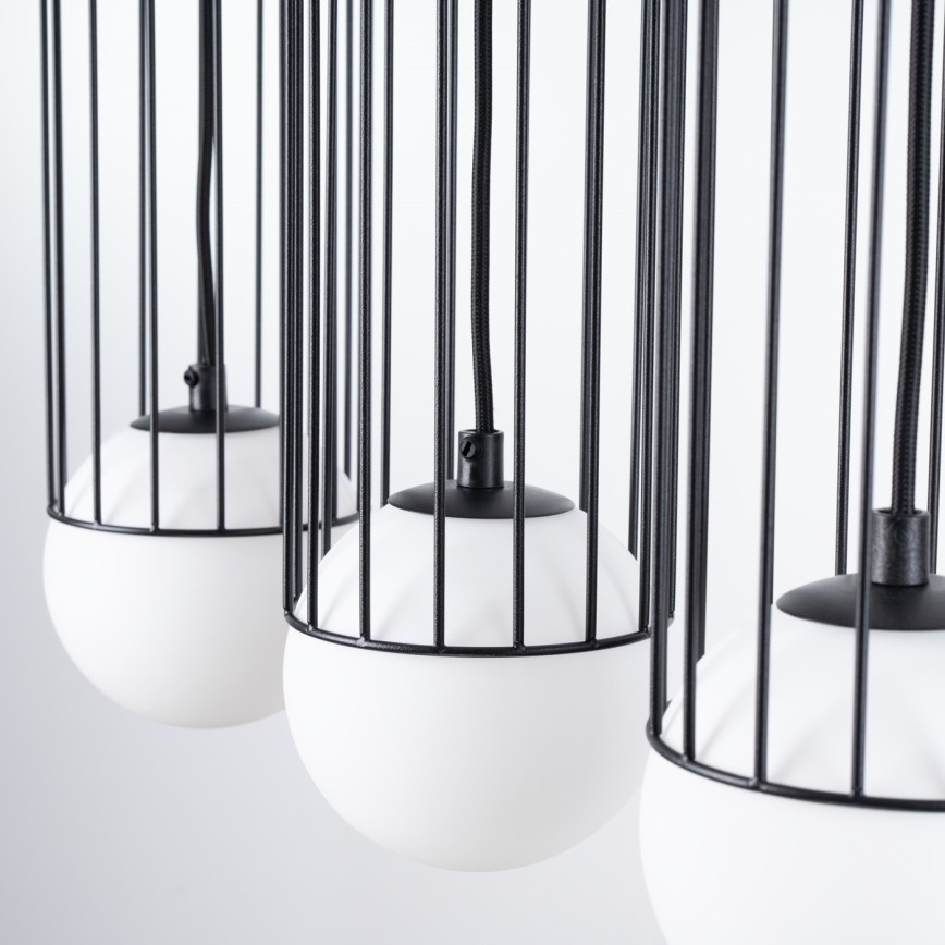 Suspension filaire BRINA 3xG9/8W/230V noir