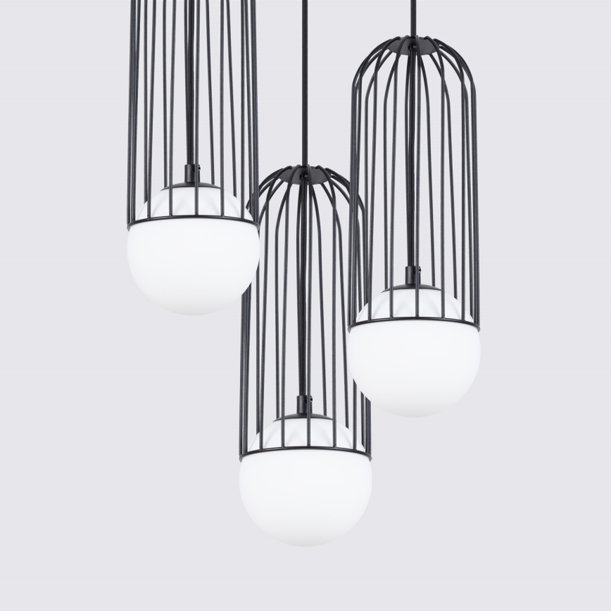 Suspension filaire BRINA 3xG9/8W/230V noir