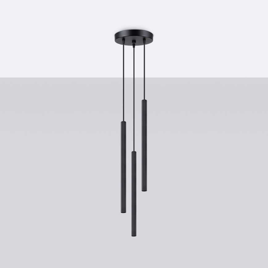 Suspension filaire ARCHE 3xG9/8W/230V noir