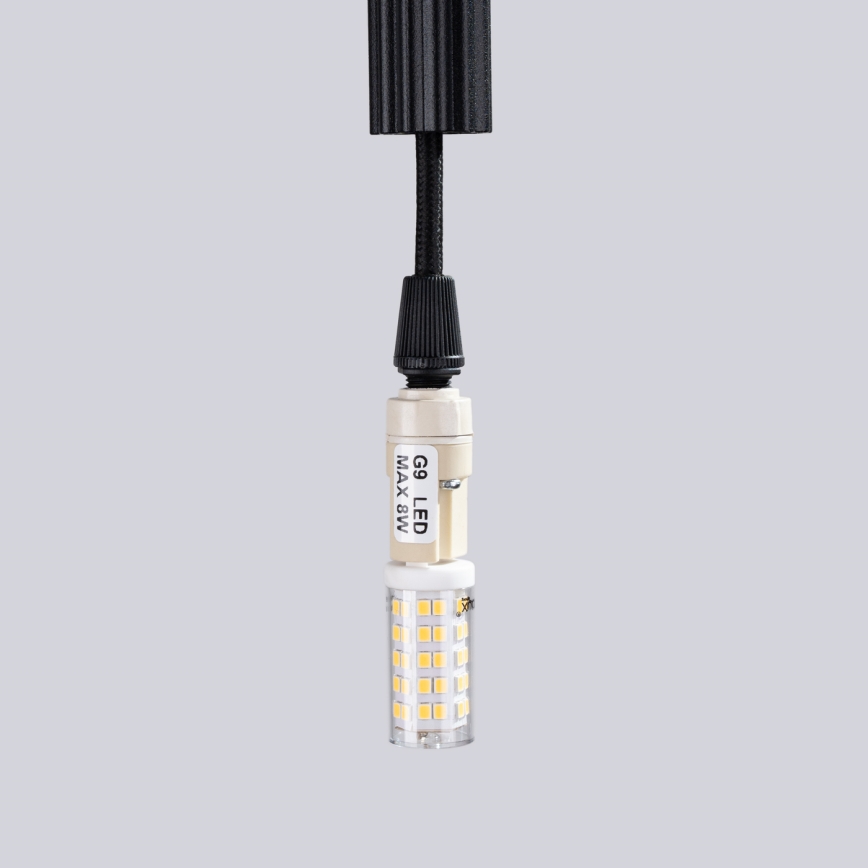 Suspension filaire ARCHE 3xG9/8W/230V noir