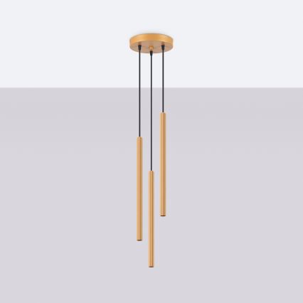 Suspension filaire ARCHE 3xG9/8W/230V doré