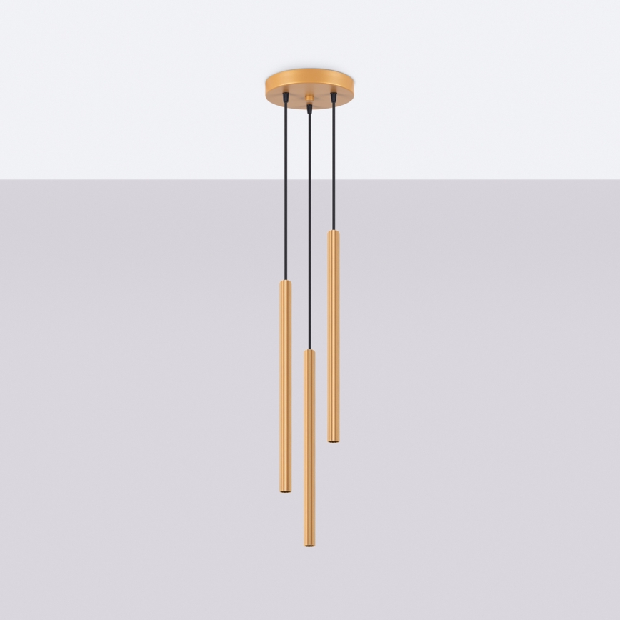 Suspension filaire ARCHE 3xG9/8W/230V doré