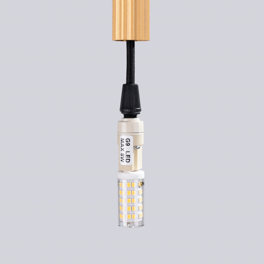 Suspension filaire ARCHE 3xG9/8W/230V doré