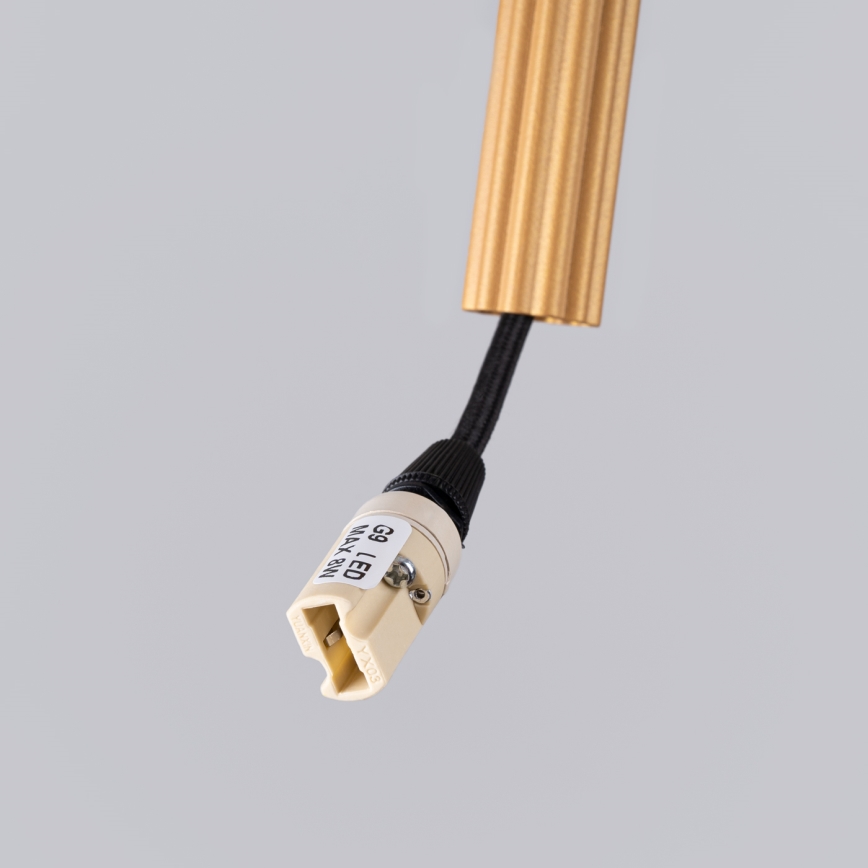 Suspension filaire ARCHE 3xG9/8W/230V doré